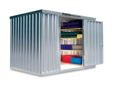 Isolierte Materialcontainer Kombinationen von 12 bis 32 m²